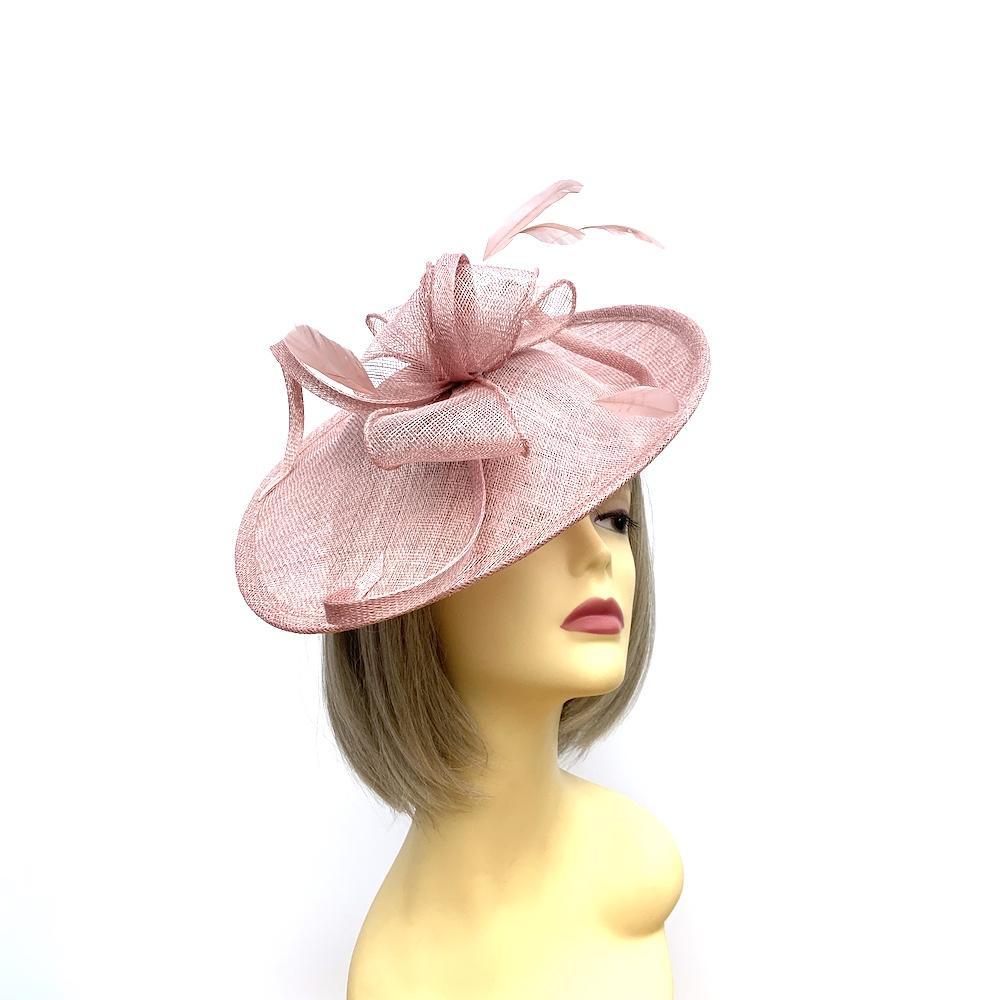 Blush pink deals hats and fascinators