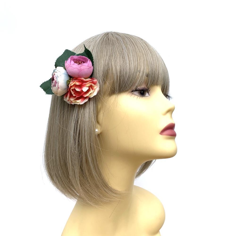 Vintage rose hotsell hair clips