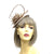 Bronze Brown Fascinator Hat with Curled Quills & Feather Flower-Fascinators Direct