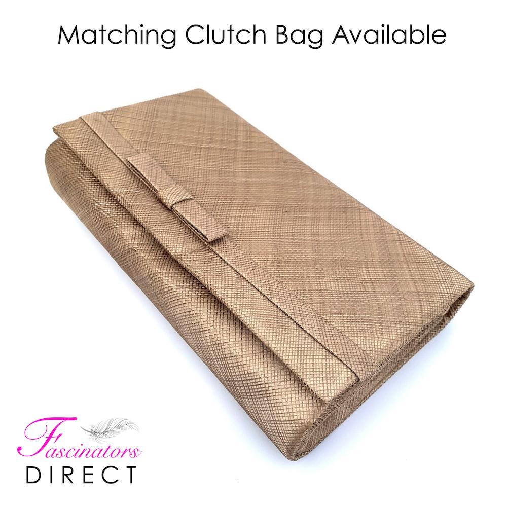 Bronze Teardrop Disc Fascinator-Fascinators Direct