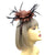 Brown Fascinator Headband with Black Feathers-Fascinators Direct