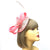 Bubblegum Pink Disc Fascinator with Ribbons, Quills & Feathers-Fascinators Direct