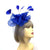 Chiffon Flower Metallic Blue Fascinator Headband-Fascinators Direct