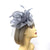 Chiffon Flower Metallic Grey Fascinator Headband-Fascinators Direct