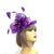 Chiffon Flower Metallic Purple Fascinator Headband-Fascinators Direct