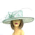Classic Sinamay Aqua Wedding Hat-Fascinators Direct