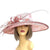 Classic Sinamay Blush Pink Wedding Hat-Fascinators Direct