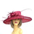 Classic Sinamay Burgundy Wedding Hat-Fascinators Direct