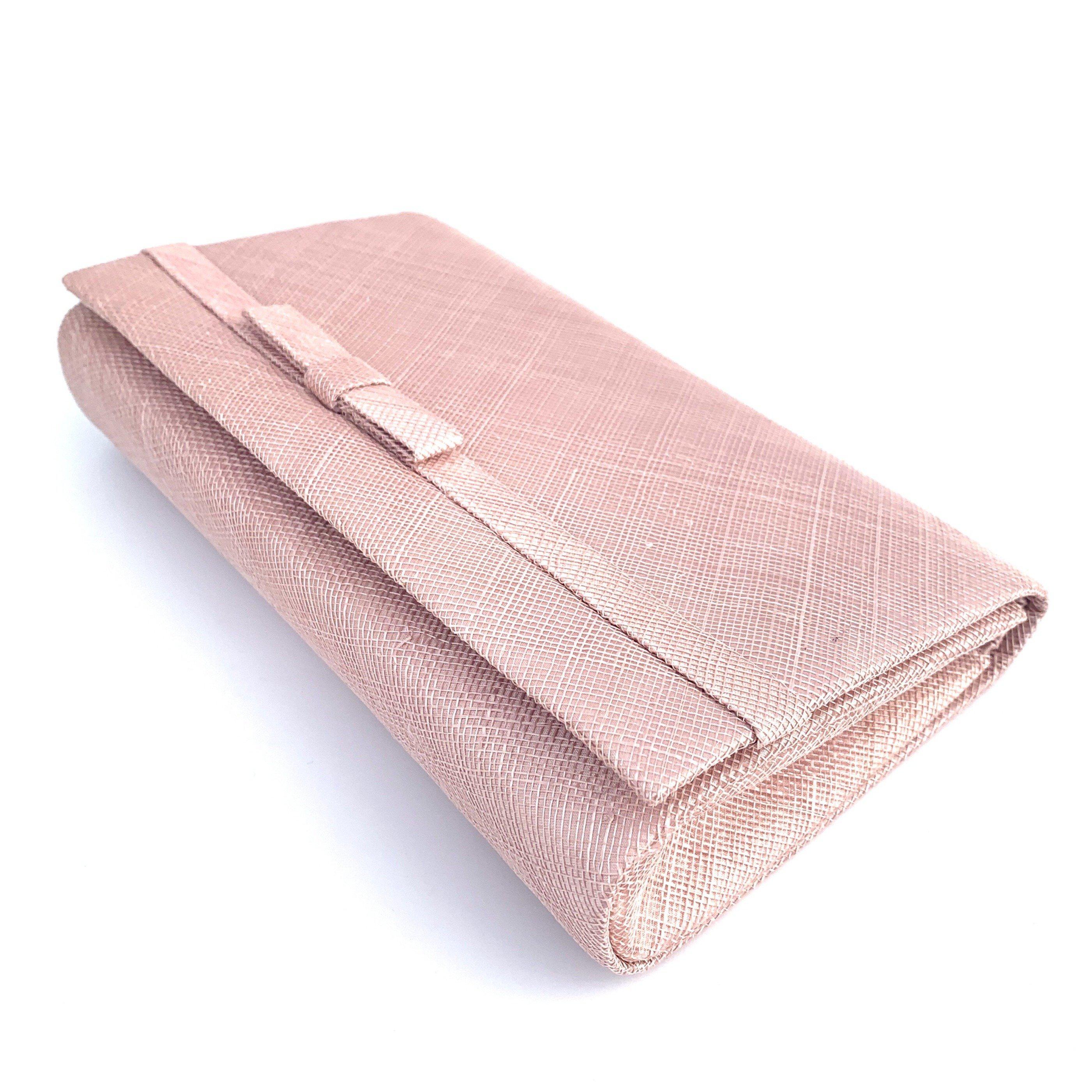 Pale pink clutch bags for weddings Clearance
