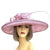 Classic Sinamay Dusky Pink Wedding Hat-Fascinators Direct