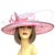 Classic Sinamay Girly Pink Wedding Hat-Fascinators Direct