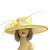 Classic Sinamay Lemon Wedding Hat-Fascinators Direct