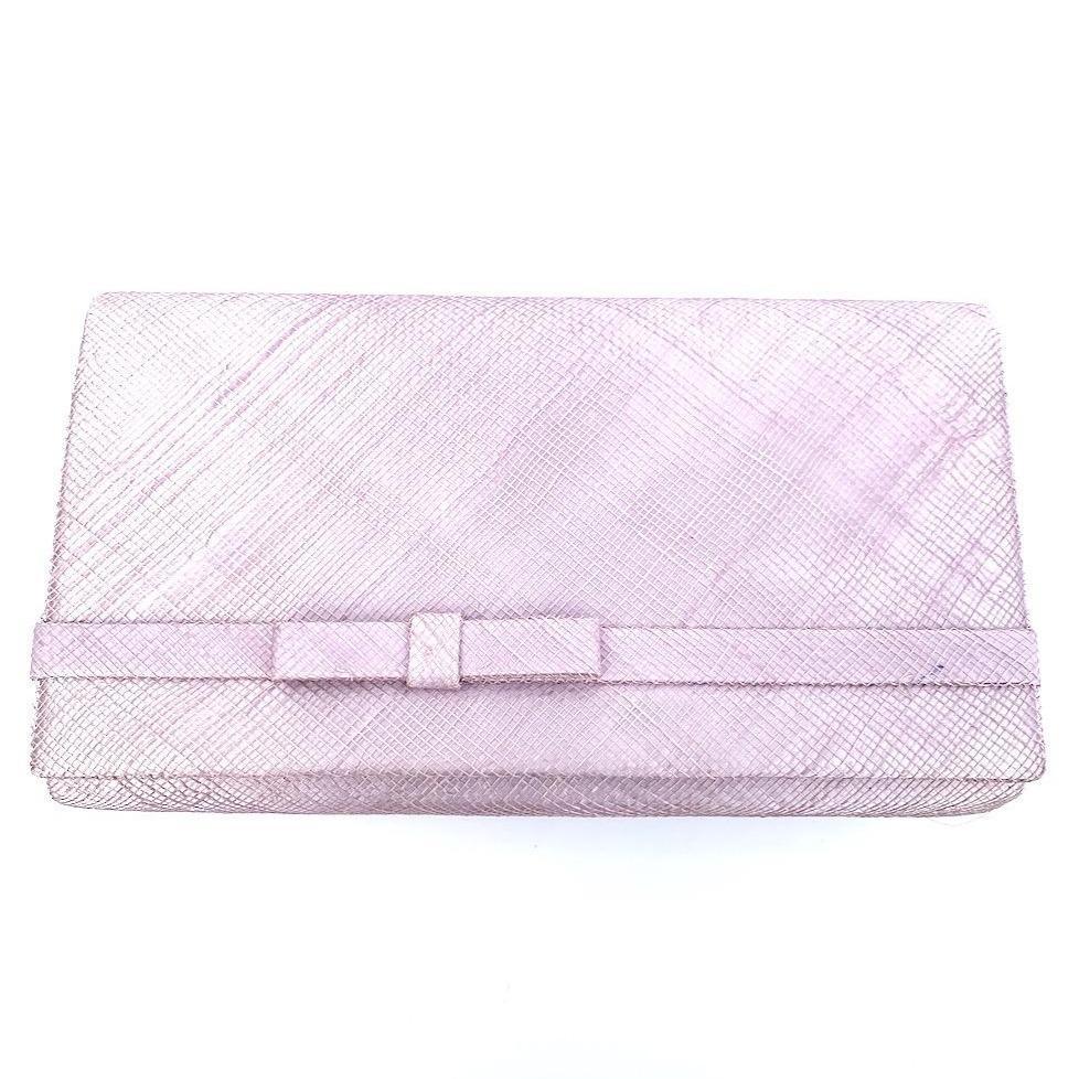Classic Sinamay Lilac Clutch Bag For Weddings-Fascinators Direct