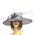 Classic Sinamay Mercury Grey Wedding Hat-Fascinators Direct