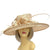 Classic Sinamay Metallic Gold Wedding Hat-Fascinators Direct