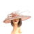 Classic Sinamay Metallic Rose Gold Wedding Hat-Fascinators Direct