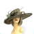 Classic Sinamay Olive Wedding Hat-Fascinators Direct