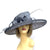 Classic Sinamay Slate Wedding Hat-Fascinators Direct