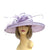 Classic Sinamay Sweet Lavender Wedding Hat-Fascinators Direct