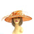 Classic Sinamay Tangerine Wedding Hat-Fascinators Direct