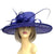 Classic Sinamay Twilight Blue Wedding Hat-Fascinators Direct