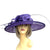 Classic Sinamay Violet Wedding Hat-Fascinators Direct