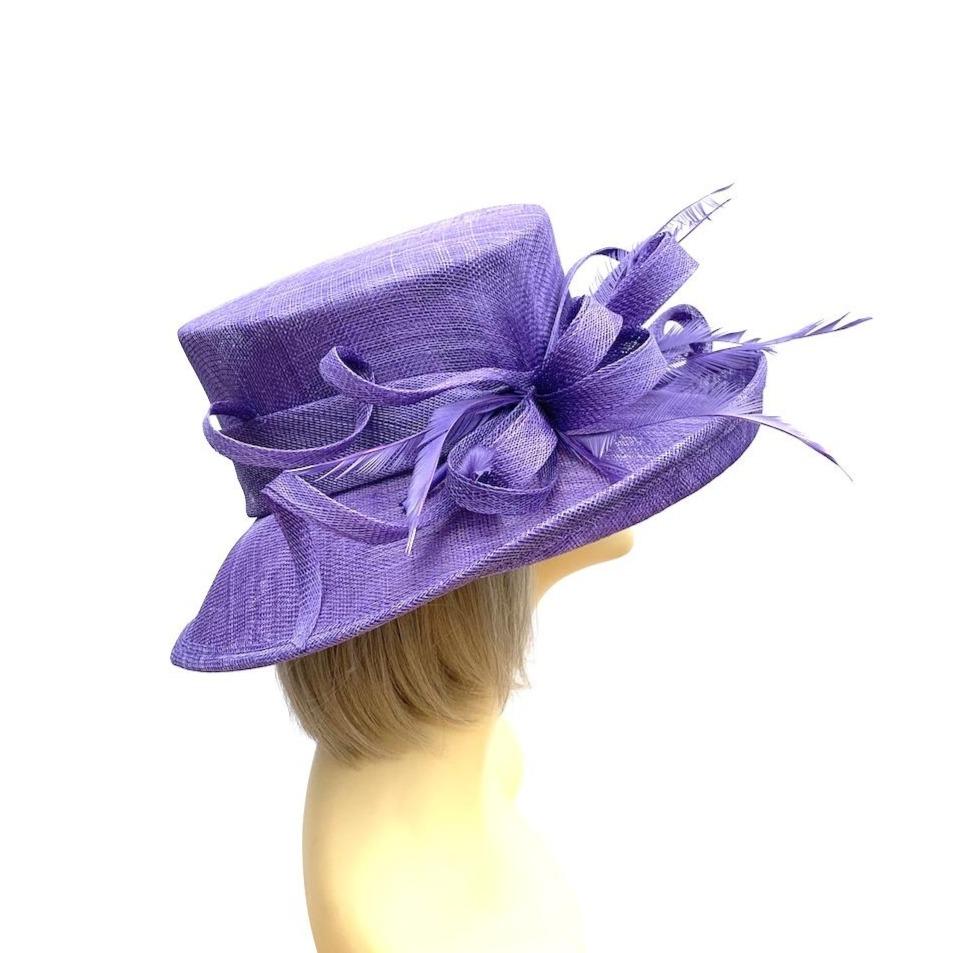 Purple cheap wedding hat