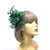Clip In Green Hair Fascinator with Flower & Loops-Fascinators Direct