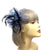Clip In Grey Hair Fascinator with Flower & Loops-Fascinators Direct