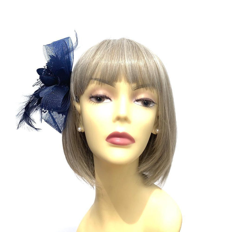 Navy Fascinators Navy Hair Fascinators & Navy Fascinator Hats