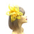 Clip In Yellow Hair Fascinator with Flower & Loops-Fascinators Direct