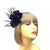 Clip On Bijou Navy Fascinator with Feathers & Netting-Fascinators Direct