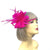 Clip On Fuchsia Fascinator with Loops & Feather Flower-Fascinators Direct
