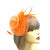 Coiled Crinoline Orange Flower Fascinator with Feathers-Fascinators Direct