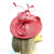 Coral Fascinator Hat with Twin Quills & Sinamay Loops-Fascinators Direct