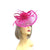 Crescent Design Half Disc Fuschia Pink Wedding Fascinator-Fascinators Direct