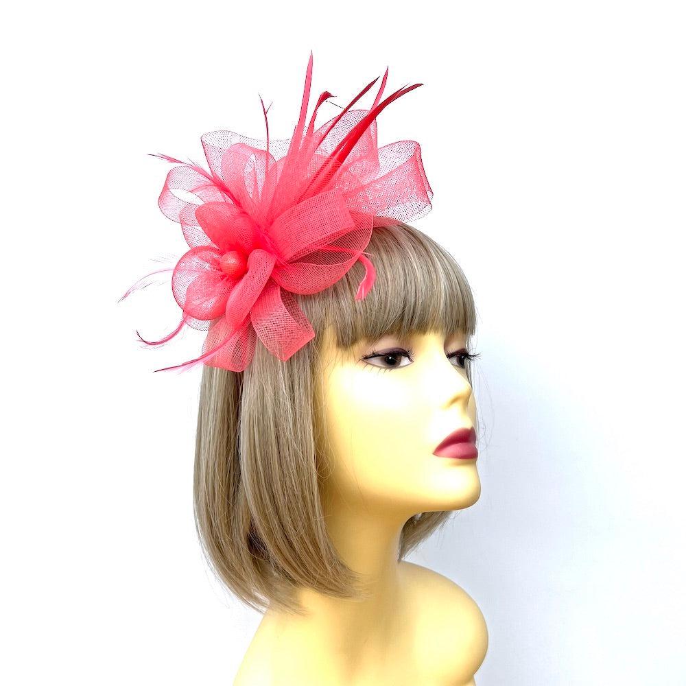 Coral Fascinators Coral Hair Fascinators & Coral Fascinator Hats