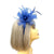 Crinoline Mesh Dark Blue Flower Fascinator Headband-Fascinators Direct