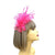 Crinoline Mesh Fluorescent Pink Flower Fascinator Headband-Fascinators Direct