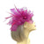 Crinoline Mesh Magenta Flower Fascinator Hair Clip-Fascinators Direct