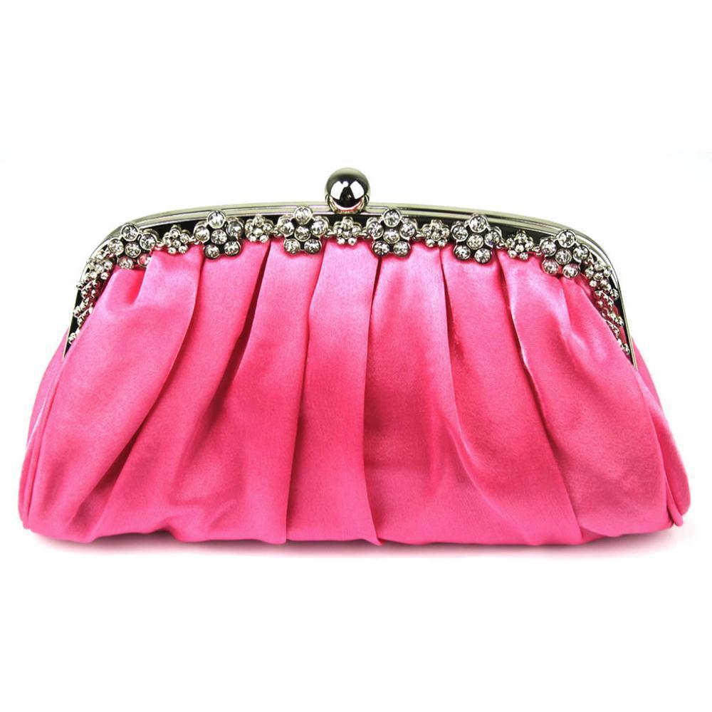 Pink evening purse deals