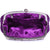 Crystal Flower Clutch Bag - Purple-Fascinators Direct