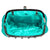 Crystal Flower Clutch Bag - Turquoise-Fascinators Direct