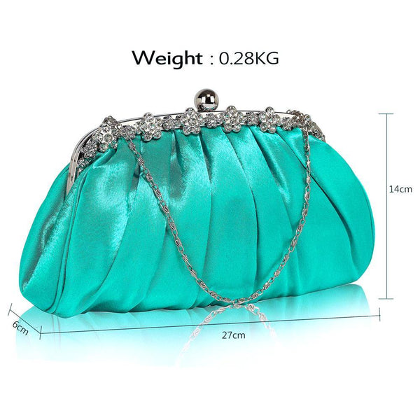 Turquoise blue hotsell clutch bag