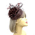 Dark Brown Pillbox Fascinator Hat with Dahlia Flower & Netting-Fascinators Direct