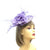Deluxe Collection Lilac Fascinator Hat with Large Flower & Feathers-Fascinators Direct