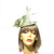 Deluxe Collection Pale Green Fascinator Hat with Large Flower & Feathers-Fascinators Direct