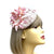Embroidered Pink Pillbox Fascinator Hat with Beads & Flowers-Fascinators Direct