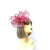 Fluted Sinamay Flower Flamingo Pink Fascinator Headband-Fascinators Direct