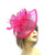 Fuchsia Fascinator with Ruched Sinamay & Loops-Fascinators Direct